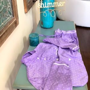 VICTORIAS SECRET M SIZE PAJAMA SET. In new cond. Lilac color w white dots 💕